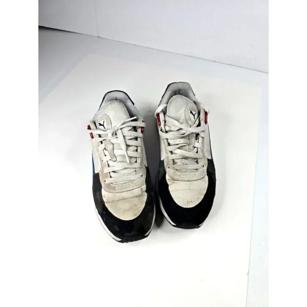 Puma Wild Rider Rollin' Lace Up  Mens 10 White Sneakers Casual Shoes 381517-04‎